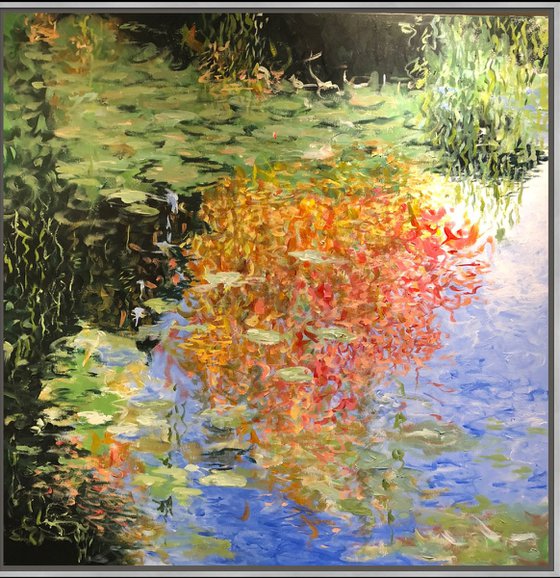 Monets pond autumn