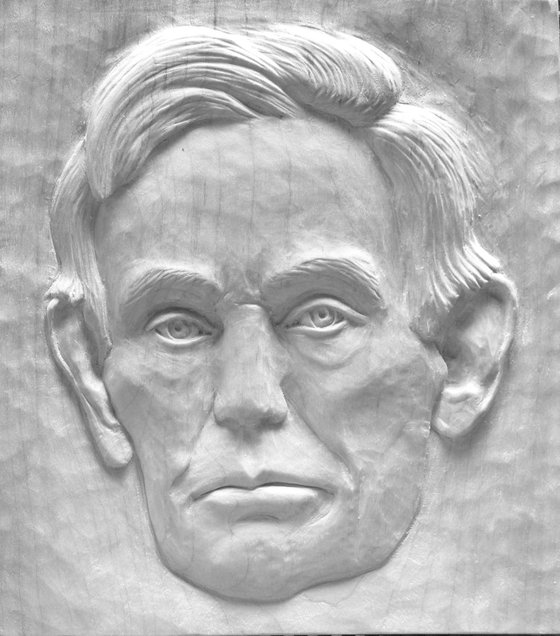 Lincoln bas relief