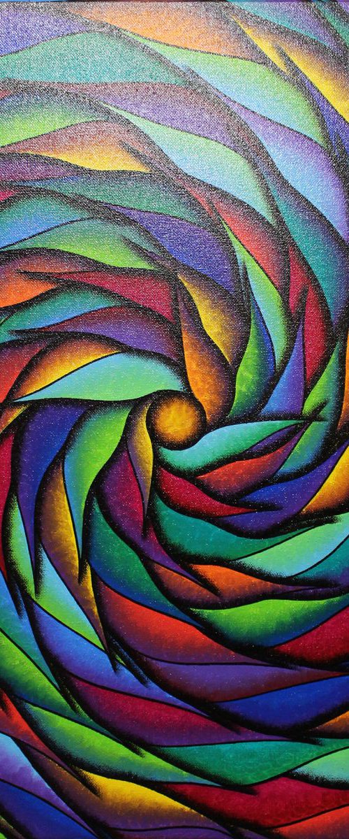 Multicolored spiral by Jonathan Pradillon