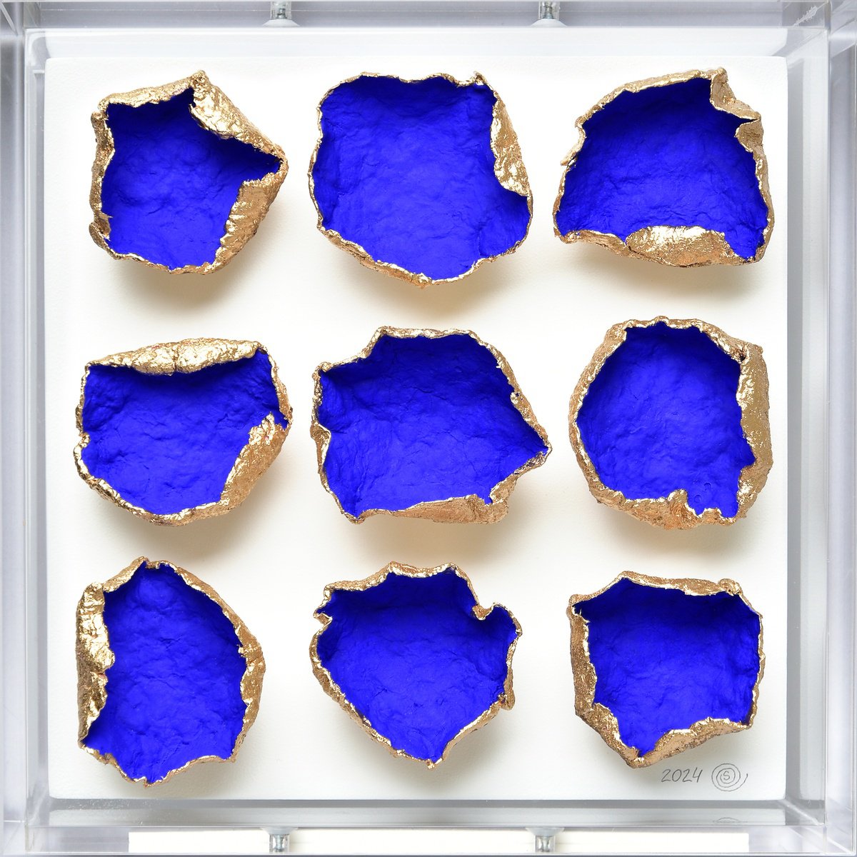 Organic Abstract Sculpture By Olga Skorokhod, 7 X 7", Bloom #7, Original Artwork