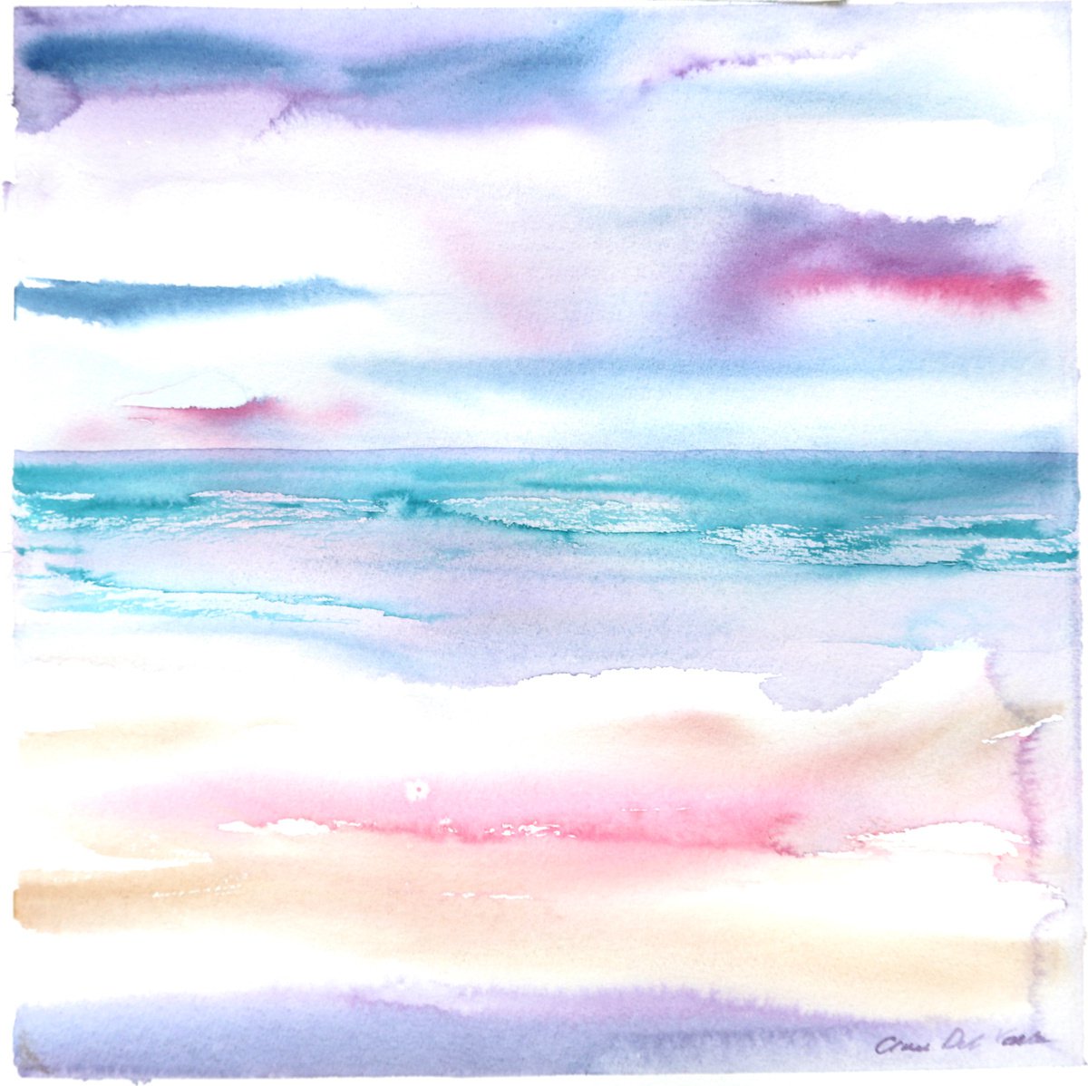 Abstract Seascape Cascade by Aimee Del Valle
