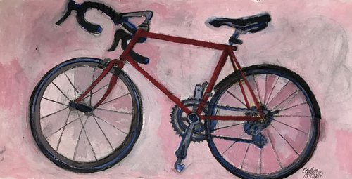 Red bike by Christine Callum  McInally