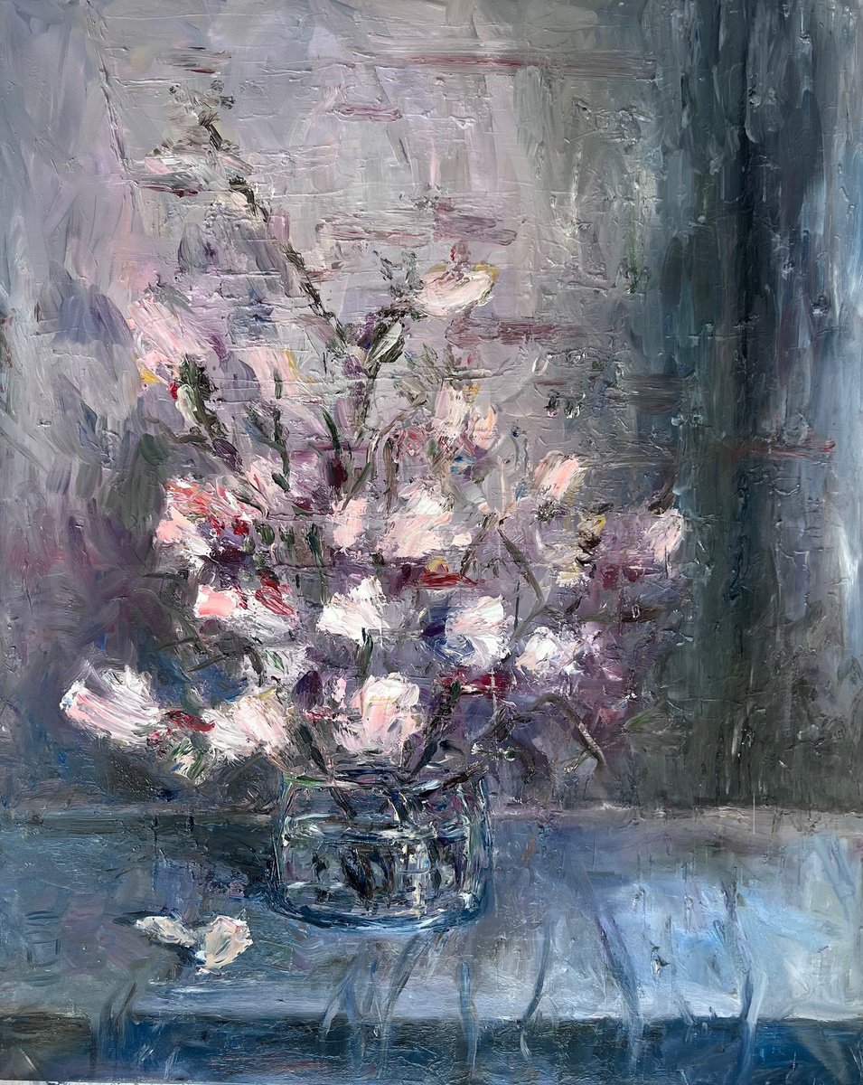 Dawn Blooming Flowers By Egle Kurlianskaite, 31 X 39, Artwork For Sale On Artfinder