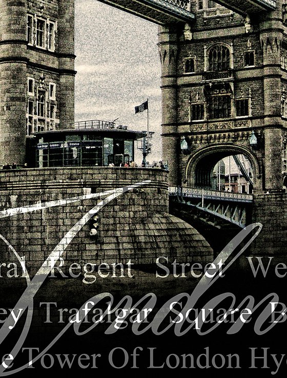 Tower Bridge/XL large original artwork