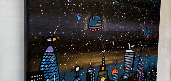 Parallel London at night