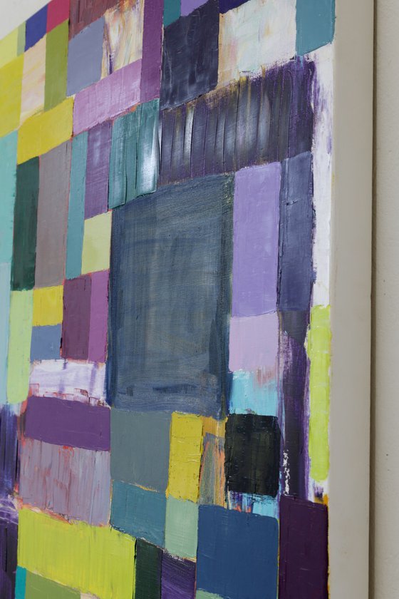 Squares / Yellow Purple