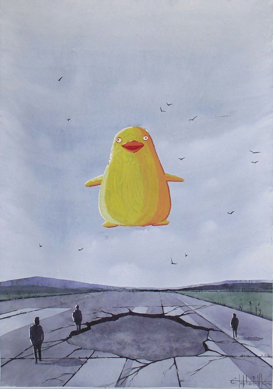 Chick (2019) Watercolor 60*42cm