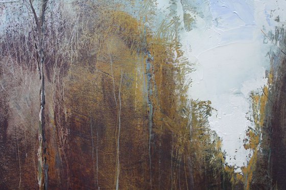 Standing on the edge of Gallows Wood (Large Painting)