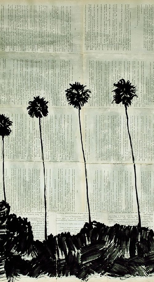 Six Palm Trees . by Marat Cherny