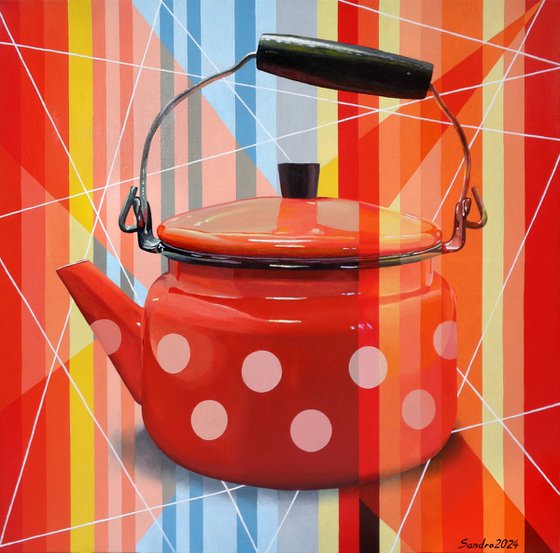 Polka Dot Teapot