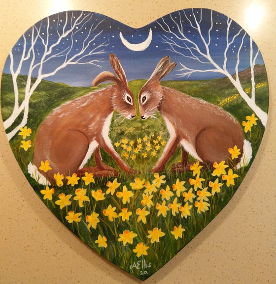 March Hares in Love