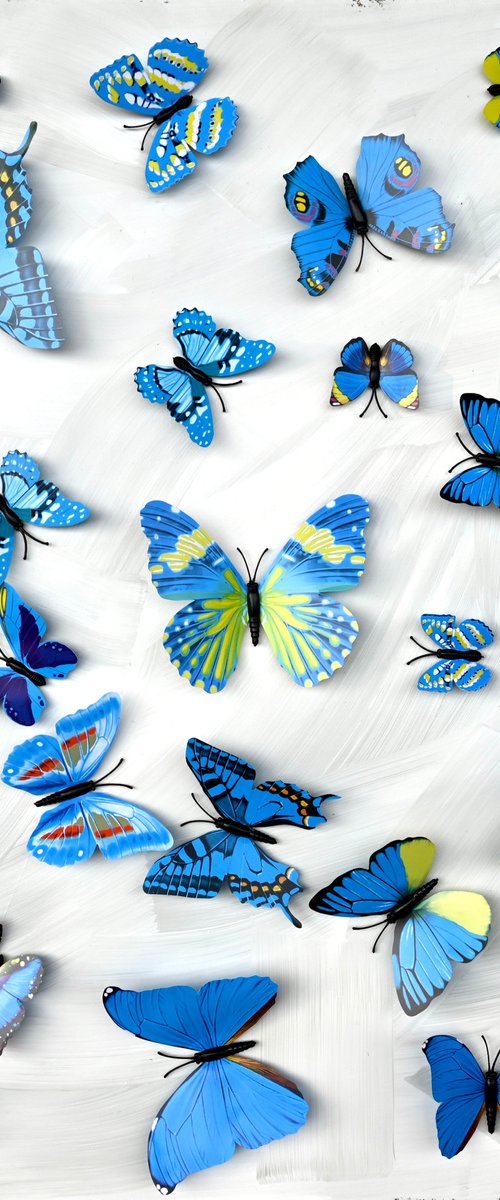 Wall Sculpture Butterfly Park 10 by Sumit Mehndiratta