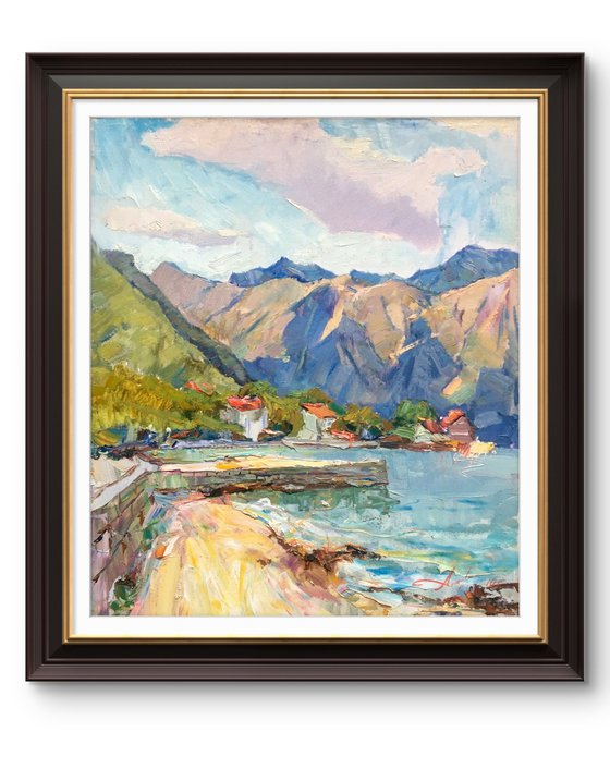 The clouds over mountains