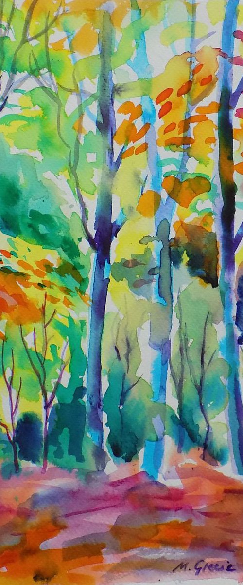 Colorful forest by Maja Grecic