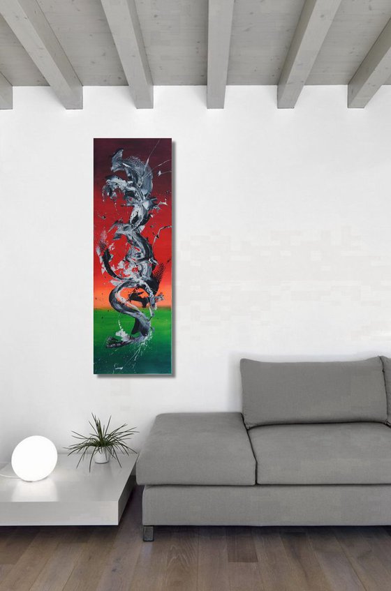 Spirits Rising V (Spirits Of Skies 075071) (50 x 150 cm) XXL vertical (20 x 60 inches)