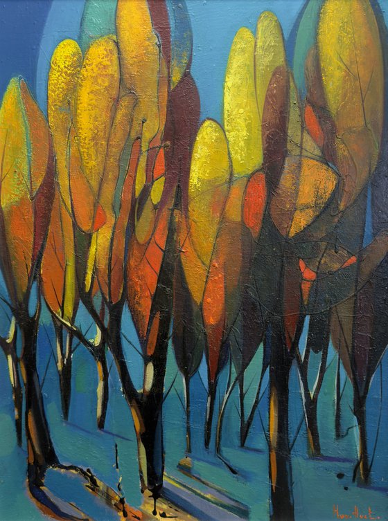 Autumn Fiery Trees