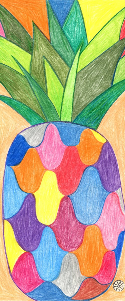 Colorful Pineapple by Anton Maliar