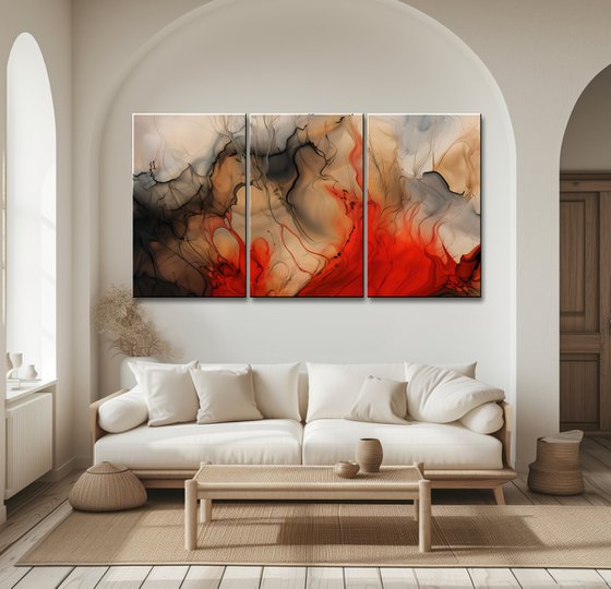 ABLAZE - Abstract Triptych
