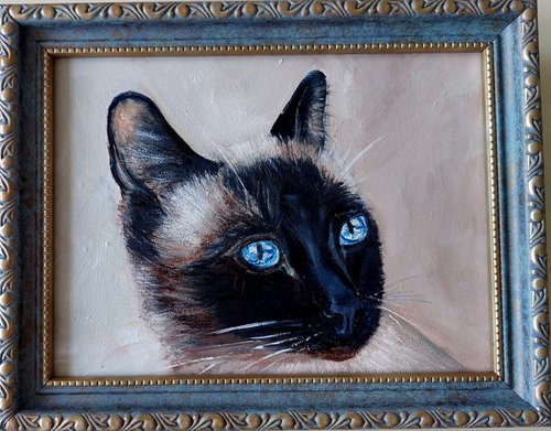 Siamese cat by Ira Whittaker
