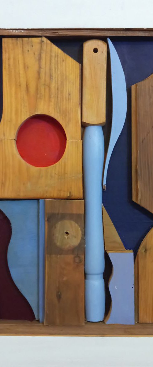 Relief Construction with Two Circles by Liam Hennessy