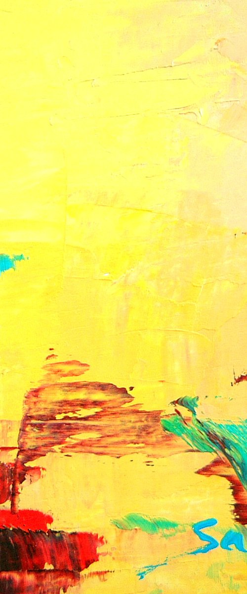 Yellow 2 (ref#:1029-10Q) 10 x 10 cm - 3.94 x 3.94 " by Saroja van der Stegen