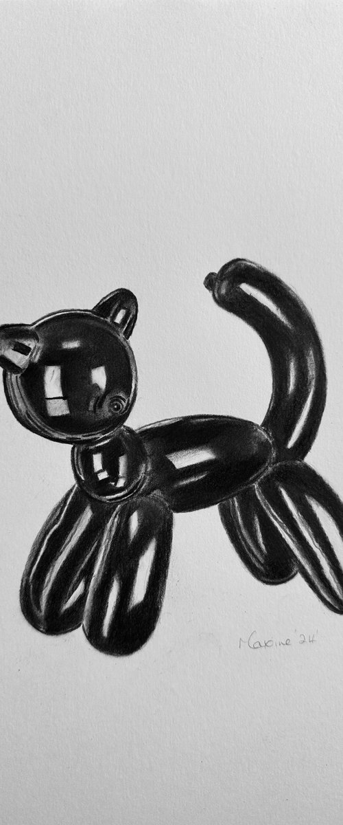 Balloon cat by Maxine Taylor