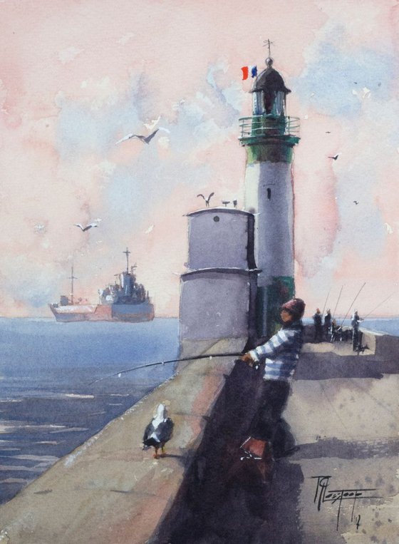 Lighthouse fishing
