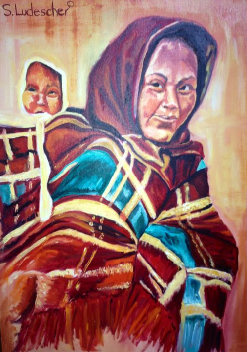 Centennial Mother and Child by Sandi J. Ludescher