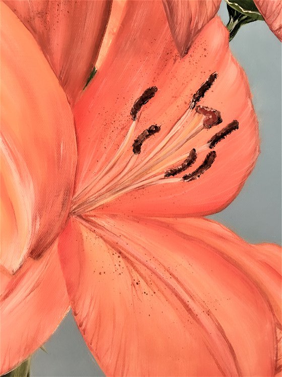 Where Flowers Bloom So Does Hope - Orange Lily
