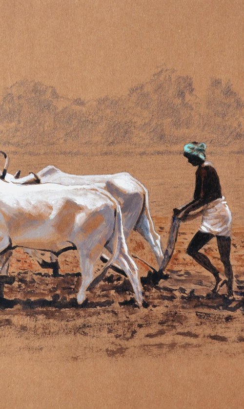 The Farmer's Toil by Ramesh Jhawar
