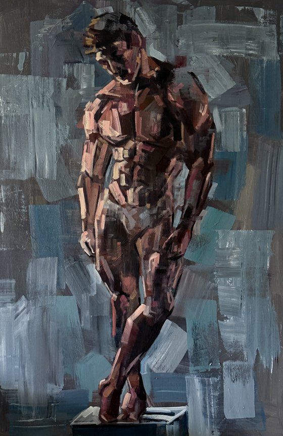 Gay male erotic art nude man