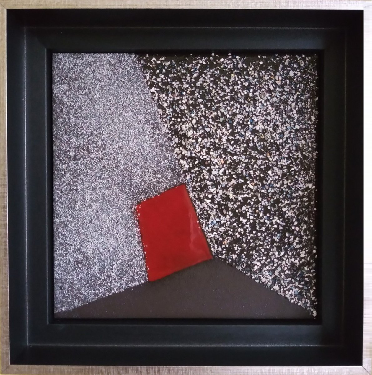 Abstract Relief By Rossitza Trendafilova, 10 X 10", "Way", Original Artwork