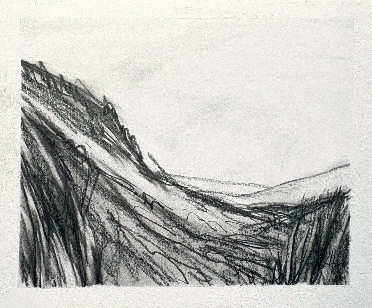 Expressive Pencil Drawing , At The Dunes By Steve Potts, 7 X 6, Artwork For Sale On Artfinder