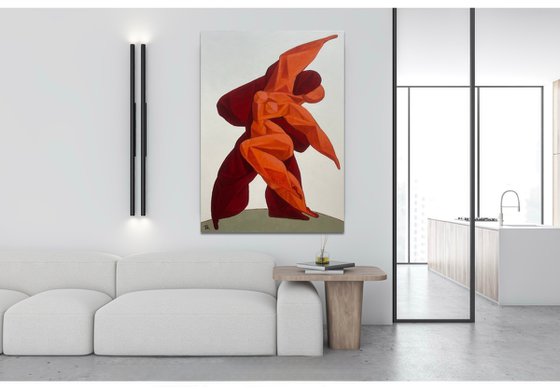 Lovers dancing Samba