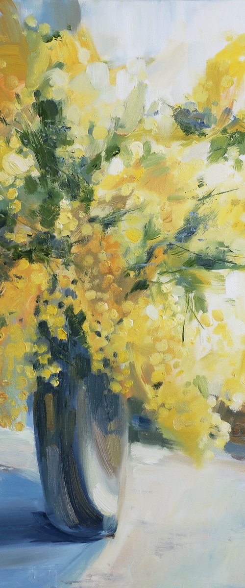 Yellow flowers Mimosa by Anna Shchapova