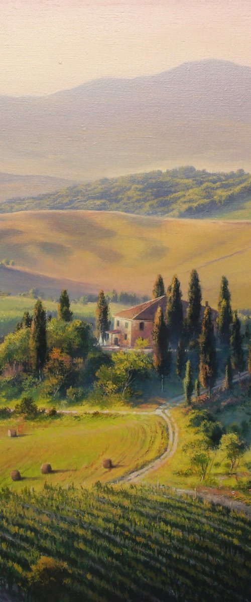 Sunrise in Tuscany by Viktar Yushkevich YUVART