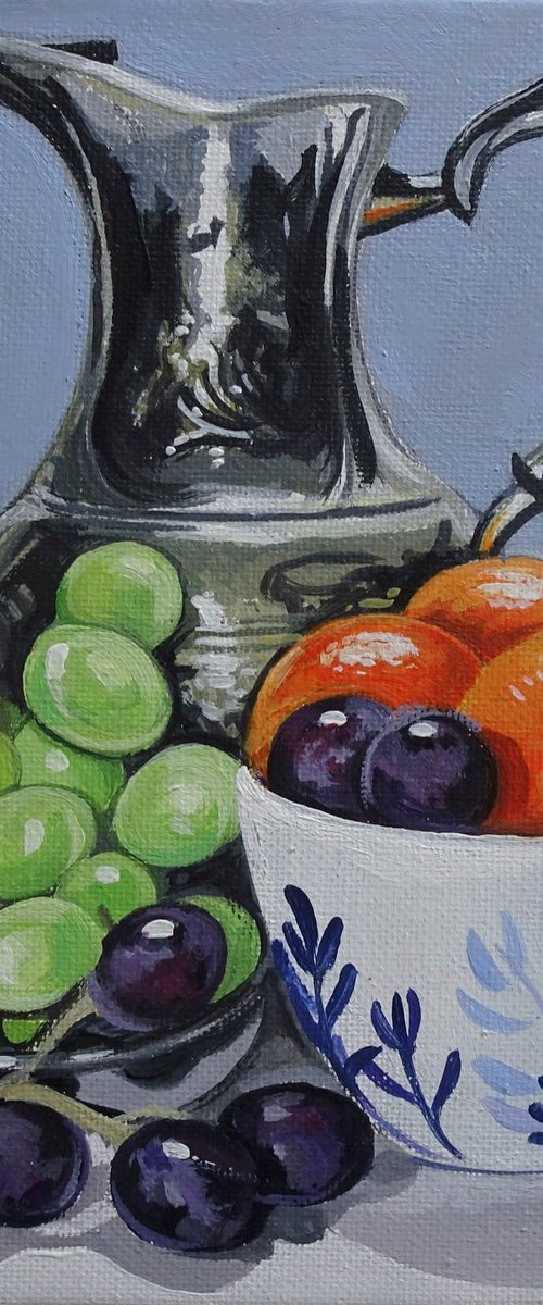 Still Life With Mixed Fruit by Joseph Lynch