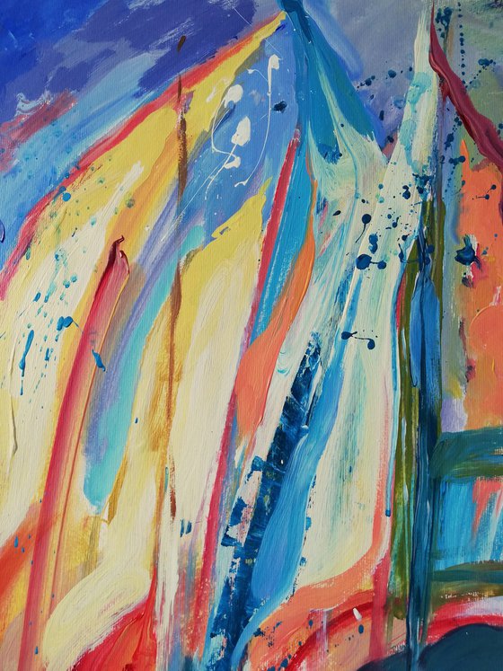 Abstract Sailing Joy