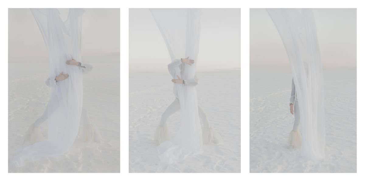 White on White. Collage - Limited Edition 1 of 3 by Inna Mosina