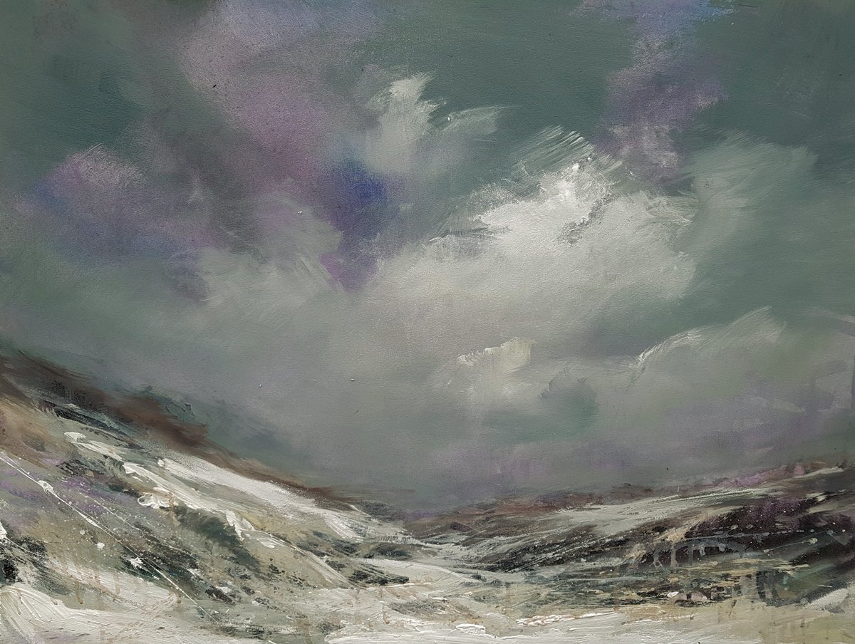 Scottish Highlands snowy country by Wim van de Wege