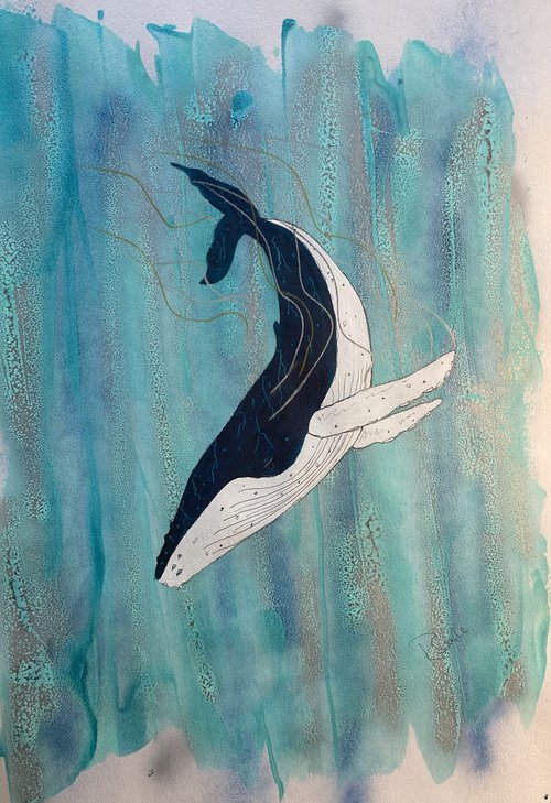 Diving Whale by Ruth Searle