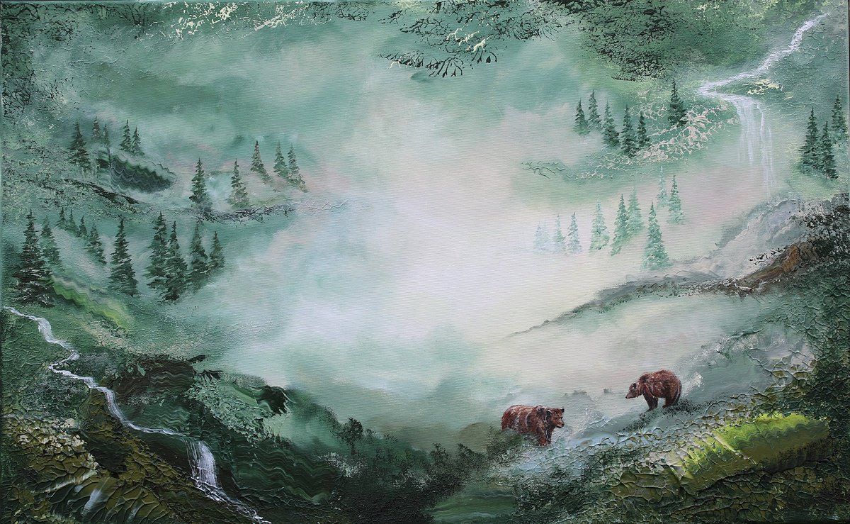 Deeper Into The Forest By Katerina Koroleva, 31 X 20, Artwork For Sale On Artfinder