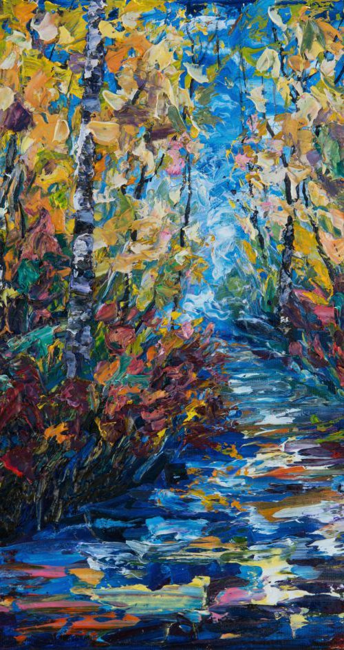 Countryside Morning 11x14 inches by Lena Owens at OLena Art