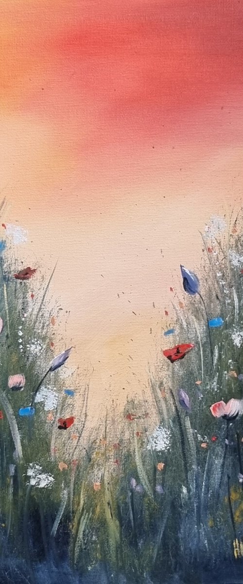 Wildflower Sunset Dreams by Hayley Huckson