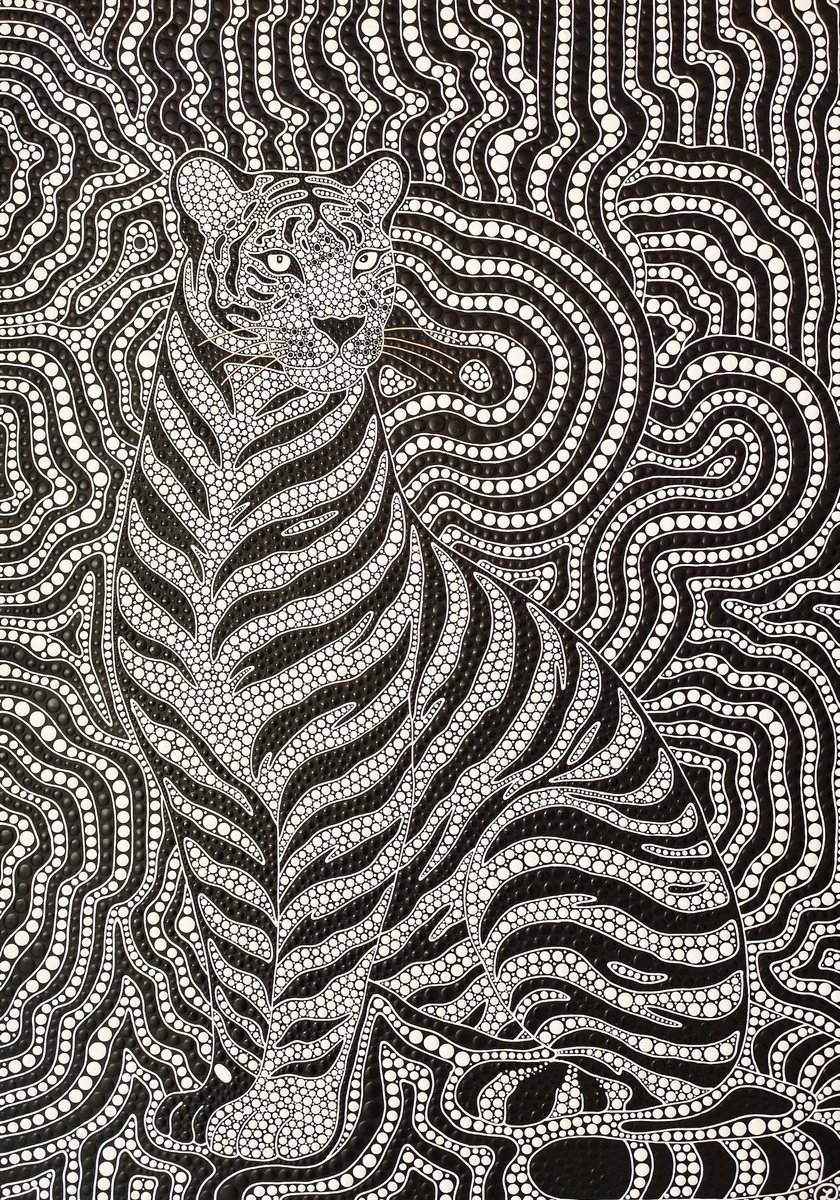Black &Amp; White Majesty By Oxana Lazari, 28 X 39, Artwork For Sale On Artfinder