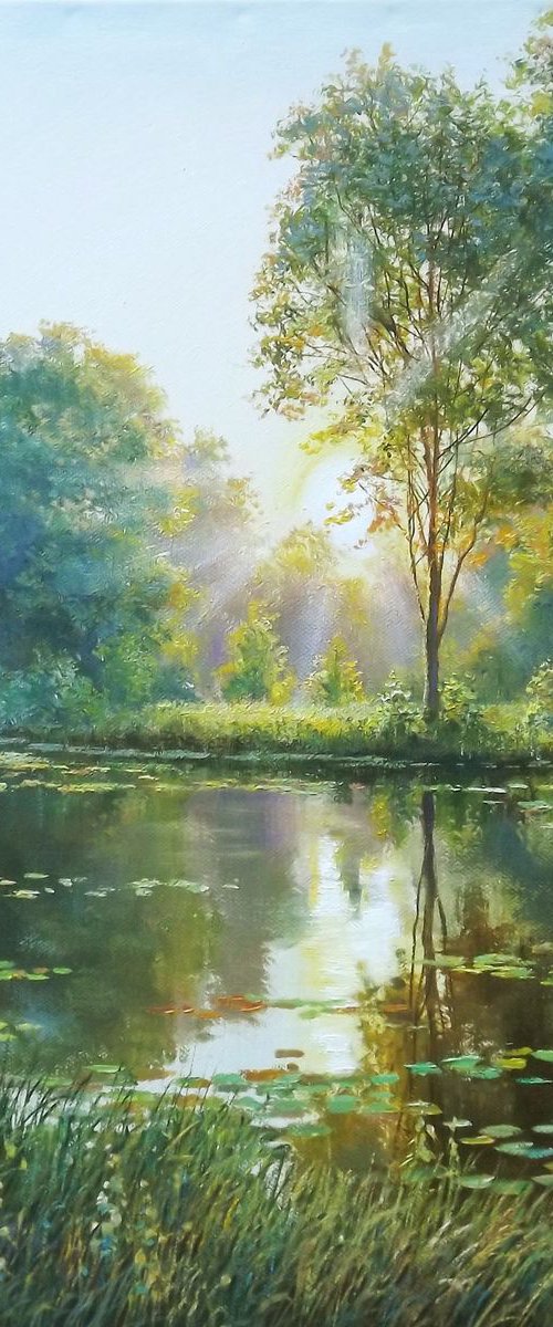 Sunrise on the River 2 by Oleg Riabchuk