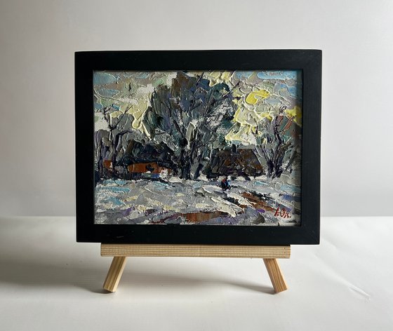 Winter morning in the village