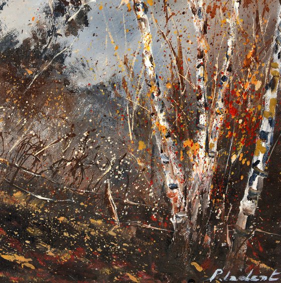 Aspen trees in autumn