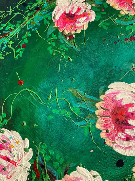 Tangled wild Peonies