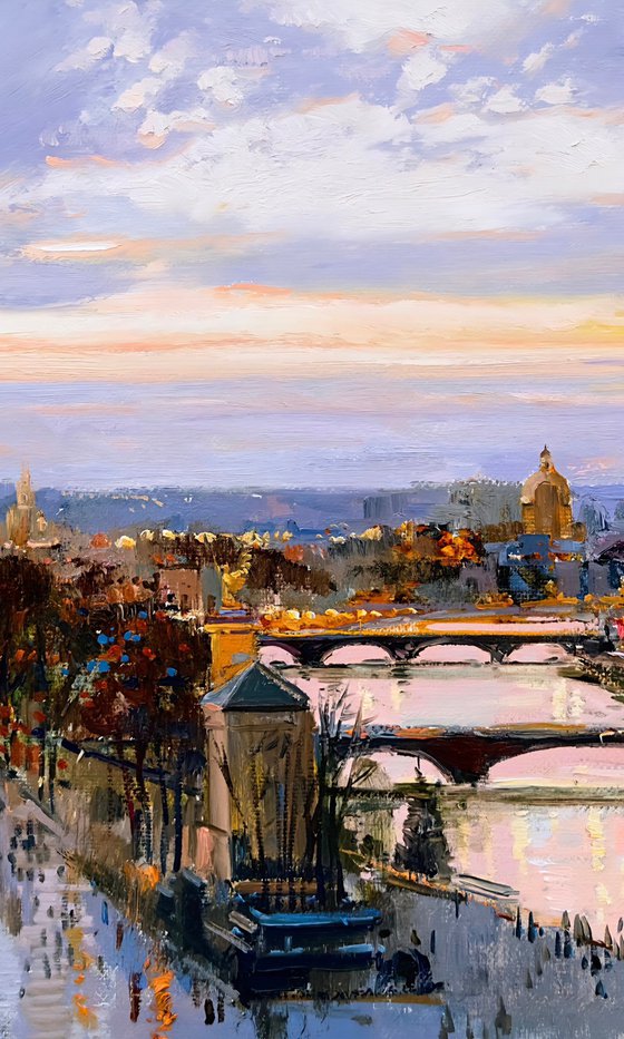 Evening Light Over Paris